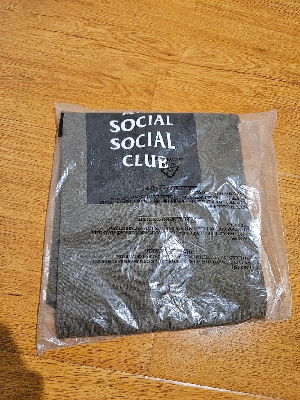 Anti Social Social Club 'The Club' Tee Military Green - Medium